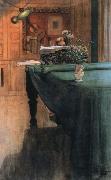 Carl Larsson brita at the piano china oil painting reproduction